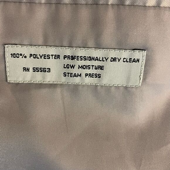 Porta Bella Suit Jacket Blazer 46R Mens Gray 3 Button Sports Coat Notch Collar - Picture 10 of 10